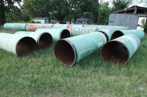 METRO Eight-foot sections of the pipeline are being removed from many properties near Winnsboro. Steven DaSilva