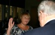 MARY KELLEHER IS SWORN IN AS THE NEWEST TARRANT REGIONAL WATER DISTRICT BOARD MEMBER. (photo by Jeff Prince)