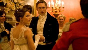 Keri Russell and JJ Feild dance a minuet in a drawing room that's not in 19th-century England in "Austenland."