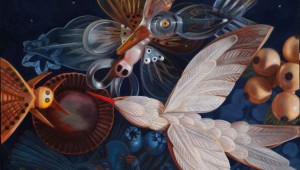 Ann Ekstrom’s “Night Bloomer” is on display at Artspace 111.
