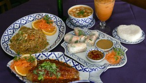 The goodies are tasty — and plentiful — at Thai Papaya Garden. Lee Chastain