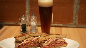 The reuben may not require a knife and a fork but is delish. Lee Chastain