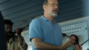 Tom Hanks tries to keep his cool during a hijacking at sea in Captain Phillips.