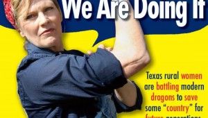 SHARON WILSON AS DEPICTED ON THE COVER OF FORT WORTH WEEKLY IN 2009 (photo by jeff prince)