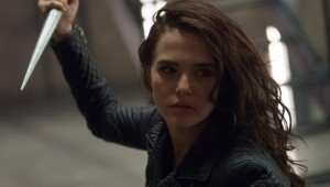 Zoey Deutch wields a silver stake in Vampire Academy.