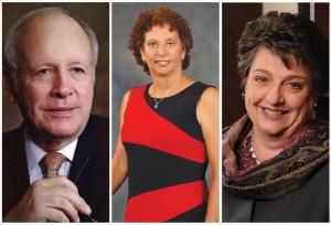 METRO Left to right, George Mackey, Kathy Lowthorp, and Sharen Wilson are all vying for the job of district attorney. Courtesy photos
