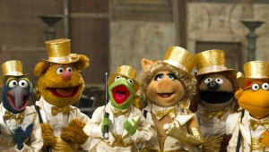 Gonzo, Fozzie, Kermit, Miss Piggy, Rowlf, and Scooter kick up their heels for a sequel in Muppets Most Wanted.