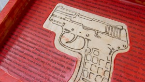 Susan Sponsler’s “gun case” (detail)