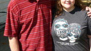 Jamie Connelly, with wife Stephanie: “Something about barking dogs puts you on edge.”