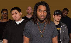MUSIC Lion Eye is (from left to right) Shayla Sweetz, Andrew McCollough (Dru B Shinin’), Sam Rude, Paul Gordan, Paul Garza, and Chris Birdine (Young Zeus).