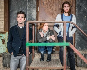 STAGE Sam Swanson, Lydia Mackay, and Garret Storms are looking for love –– and shelter and answers — in the ’Phibs’ current production, Hunting and Gathering. Daylon Walton
