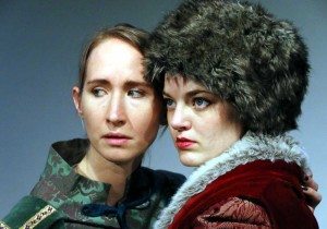 STAGE Anastasia Muñoz (left) and Katherine Bourne star in Stage West’s lively production of Orlando. Buddy Myers