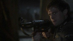 Jonas Armstrong wears a Nazi uniform to save Jews in Walking With the Enemy.