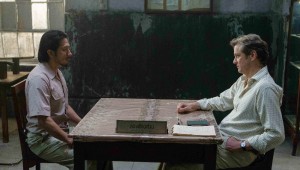 Hiroyuki Sanada is confronted by Colin Firth about his war crimes in The Railway Man.
