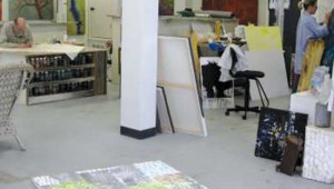 Gary Norman and Jan Ayers Friedman enjoy the interconnectivity afforded by the open studio. Courtesy Art Studios on Race Street