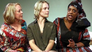 (From left to right) Wendy Welch, Dana Schultes, and Natalie Wilson King star in Stage West’s outstanding new drama.