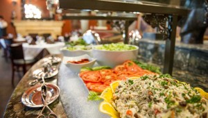 Your first course, the salad bar, could be an entire gourmet meal on its own.