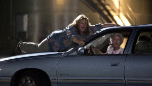 Melissa McCarthy and Susan Sarandon play a very reckless car game in Tammy.