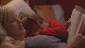 Patricia Arquette reads one of the Harry Potter books to Ellar Coltrane early in Boyhood.
