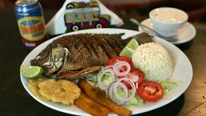 El Balconcito’s mojarra fritta is “a tasty example of coastal Colombian cooking.”