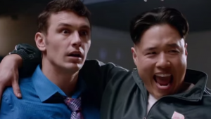 James Franco and Randall Park in "The Interview."