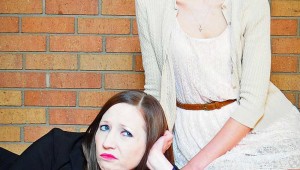 Tashina Richardson and Lindsay Harris are refugees from the apocalypse in Sundown Collaborative Theatre’s Said and Done.