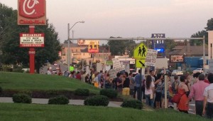 PROTESTERS AT A CHICK-FIL-A IN TENNESSEE (Wikimedia photo)