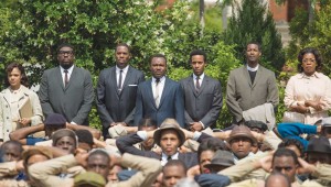 Black lives matter: David Oyelowo (back row, center) leads a nonviolent protest in Selma.