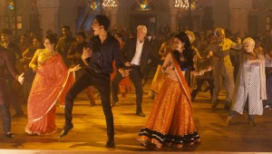 The cast kicks up their heels at a wedding dance at the end of "The Second Best Exotic Marigold Hotel."
