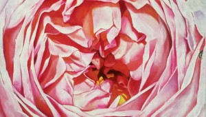 Fort Worth artist Lauren Childs’ “Before You Go” is among the paintings on display.