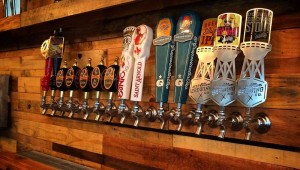 The tap wall apportioned with only Texas-brewed beer.