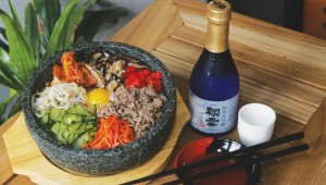A hot stone bowl and cold sake are calling from HoYA. Photo by Lee Chastain.