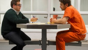 Jonah Hill and James Franco have a heart-to-heart in county jail in True Story.