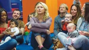 Naomi Watts is the only grown-up at baby class without a baby in While We’re Young.