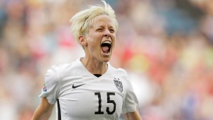 Megan Rapinoe was good for two goals against Australia.