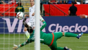 Alex Morgan scored for USA against Colombia.