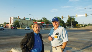 Christopher Bonilla (left) and Fernando Florez are ready to see Hemphill/Berry take off. Photo by Brian Hutson.