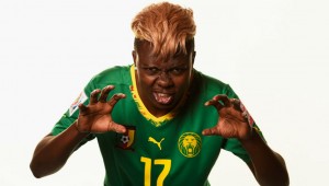 Cameroon's Gaelle Enganamouit and her lovely locks.