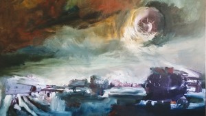 Winter Rusiloski’s”Luna’s Surge” is more Die Hard than De Stijl.