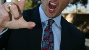 BRYAN WILSON "THE TEXAS LAW HAWK" FLASHES HIS "TALONS OF JUSTICE." (photo by Jeff Prince)