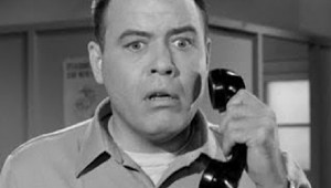 FRANK SUTTON AS SGT. CARTER ON THE GOMER PYLE SHOW.