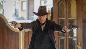 Kiefer Sutherland makes an entrance in Forsaken.