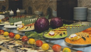 The buffet at Andalous Mediterranean Grill includes all of the staples of Lebanese cuisine. Photo by Lee Chastain.