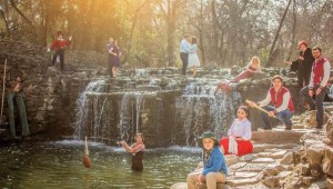 Artes de la Rosa’s Big Fish opens at Rose Marine Theater (and not at this waterfall), Fri.
