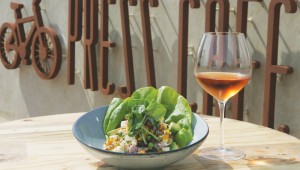 “The heirloom vegetable salad was an impeccable mélange of textures and flavors.” Photo by Lee Chastain.
