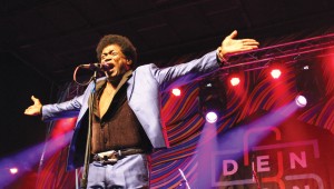 Singer Charles Bradley drew the biggest crowd on 35 Denton’s second day. Photo by Jeremy Hallock.