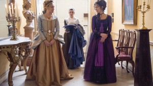 Chloë Sevigny and Kate Beckinsale (foreground) scheme to make a good match in Love & Friendship.