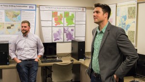 TCU Center for Urban Studies directors Sean Crotty (left) and Kyle Walker are using academic research to positively impact Fort Worth residents and local nonprofits. Photo by Ryan Burger.