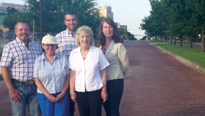 (From left to right) Jim Forrester, Susan Urshel, Ben Davis, Ann Stahl, and Sabine Renz helped their neighborhood get the building they think they deserve. Photo by Madelyn Edwards.