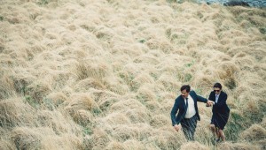 Colin Farrell leads Rachel Weisz through a harsh wilderness in The Lobster.